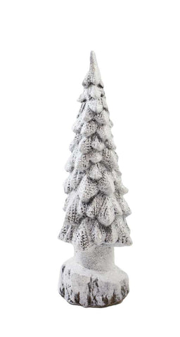 White Snowy Pine Tree Decor
