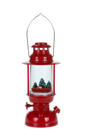 Red Truck Globe Lantern