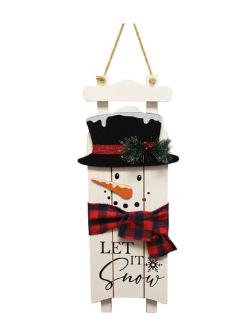 Let It Snow Hanging Sled